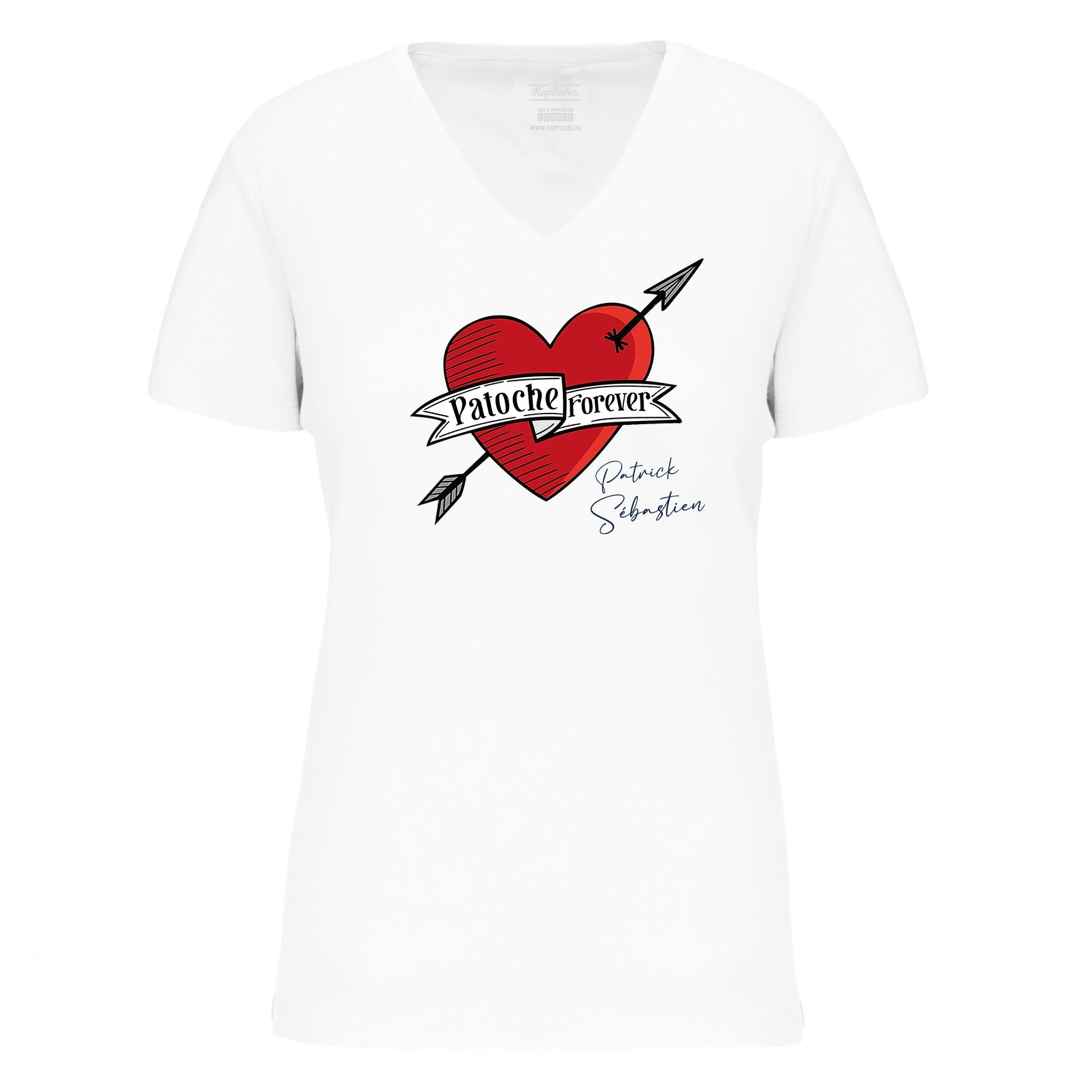 T-SHIRT FEMME PATRICK SEBASTIEN "PATOCHE FOREVER"