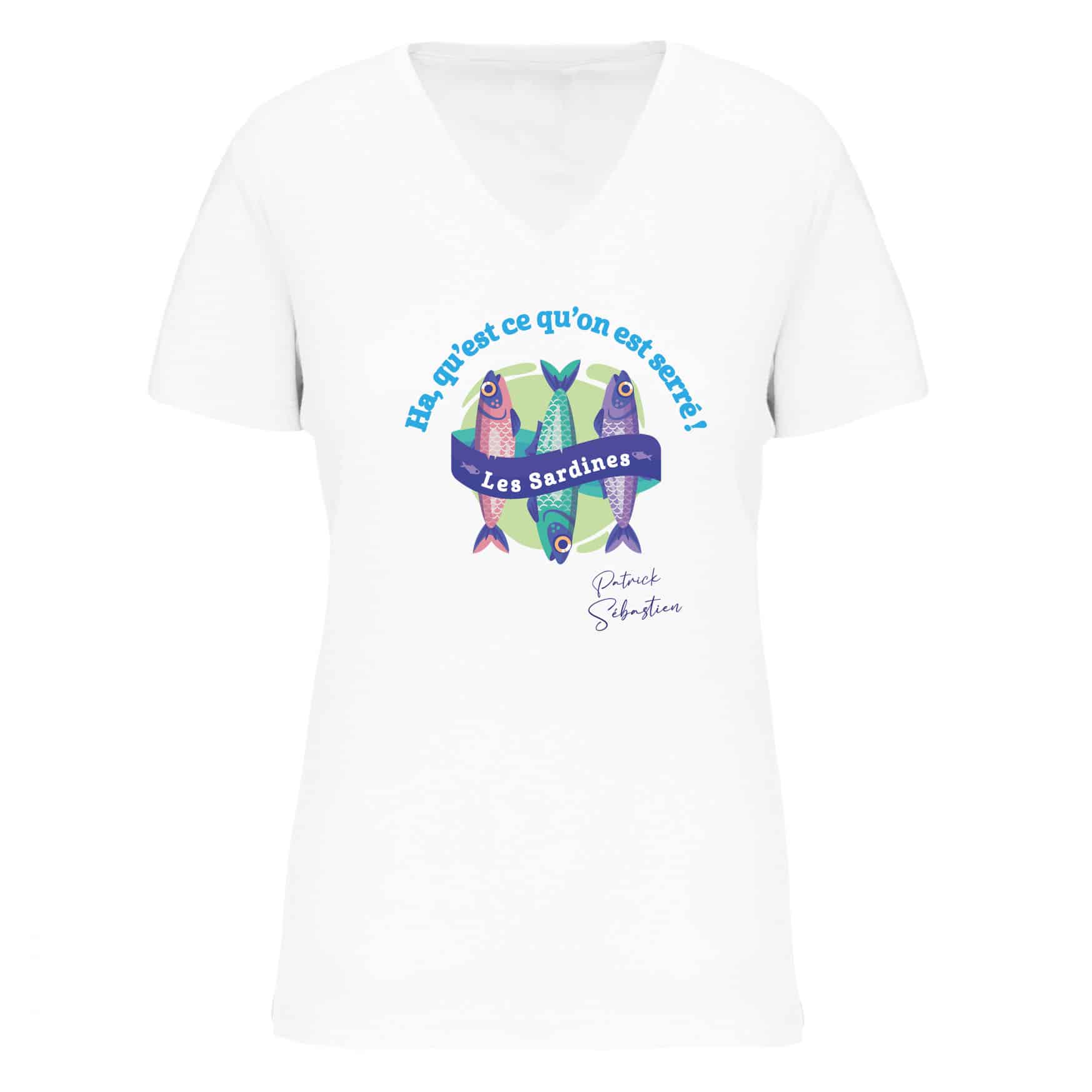 PATRICK SEBASTIEN WOMEN'S T-SHIRT "LES SARDINES"-2