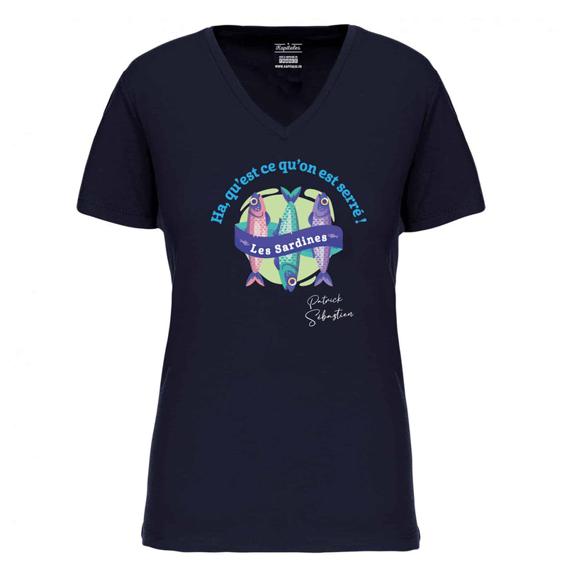 PATRICK SEBASTIEN WOMEN'S T-SHIRT "LES SARDINES"-4