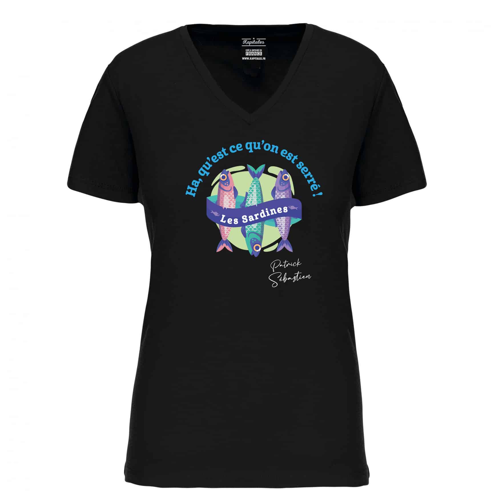 PATRICK SEBASTIEN WOMEN'S T-SHIRT "LES SARDINES"-3
