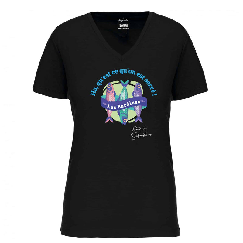 PATRICK SEBASTIEN WOMEN'S T-SHIRT "LES SARDINES"-3