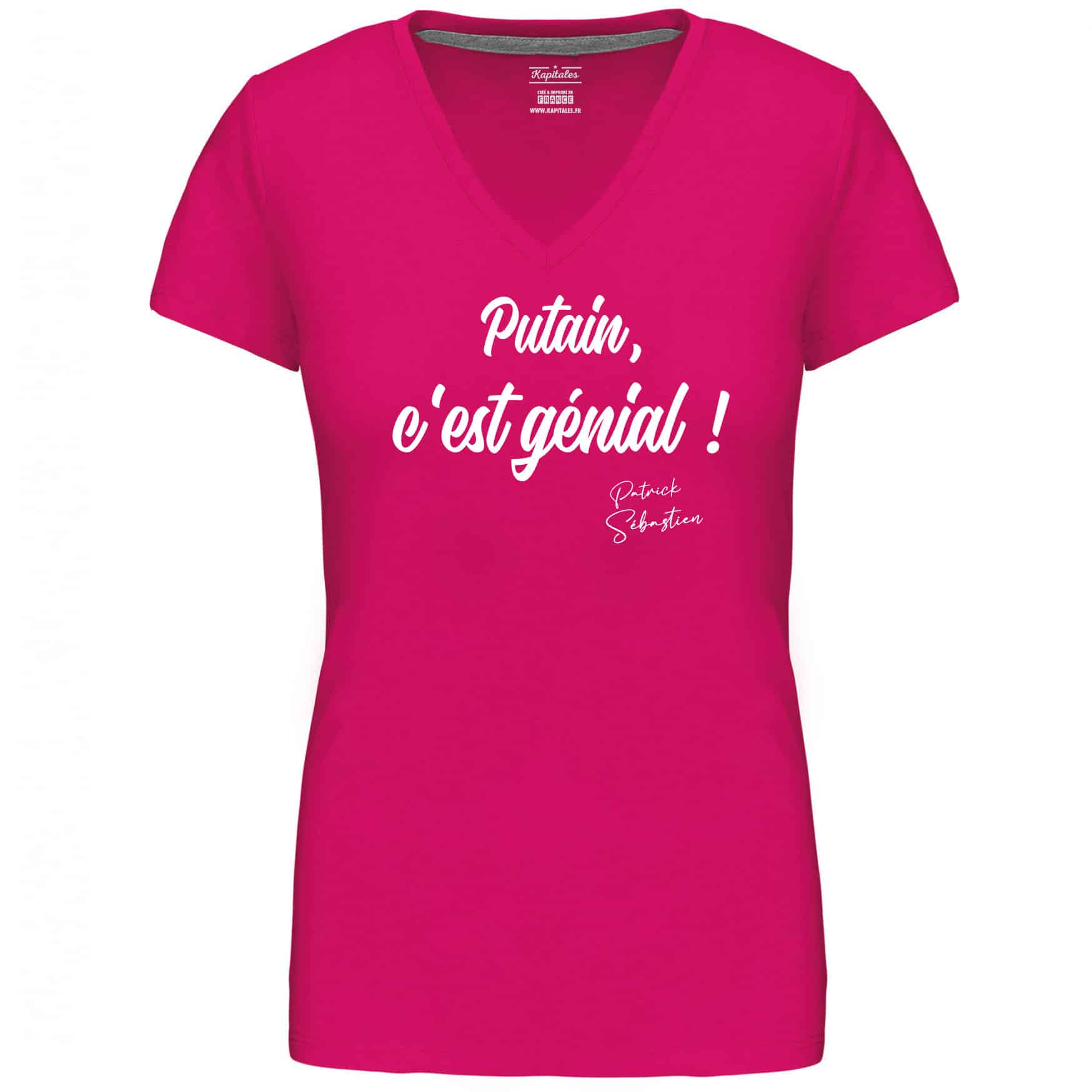 WOMEN'S T-SHIRT PATRICK SEBASTIEN "DAMN, THIS IS AWESOME!"
