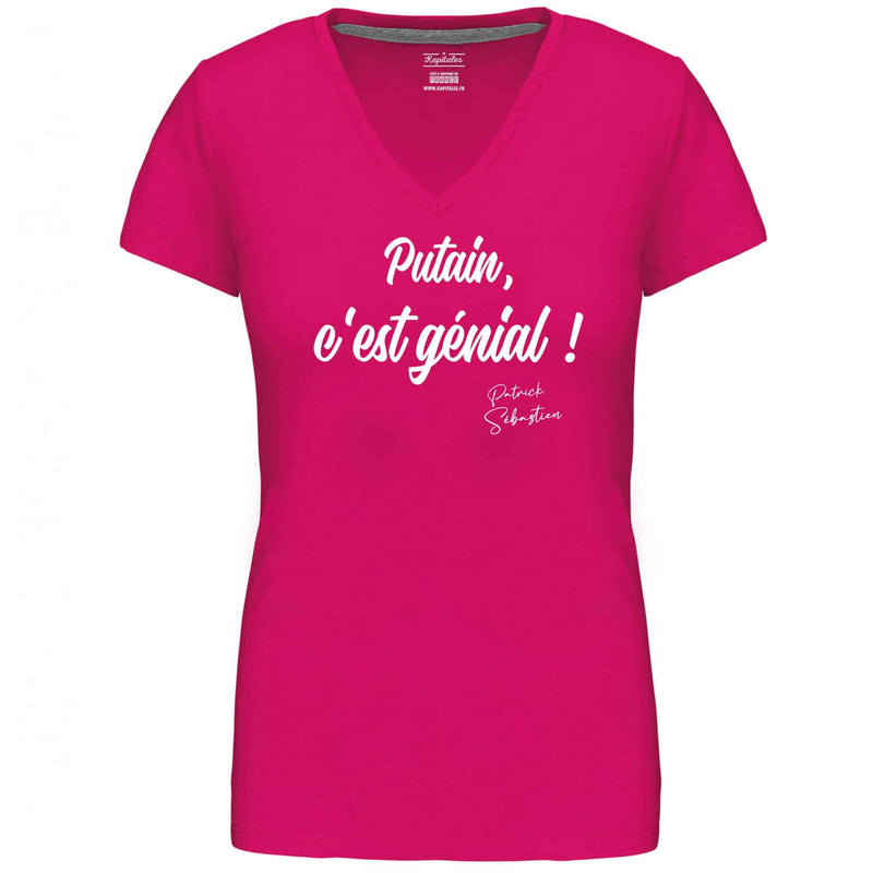 WOMEN'S T-SHIRT PATRICK SEBASTIEN "DAMN, THIS IS AWESOME!"-5