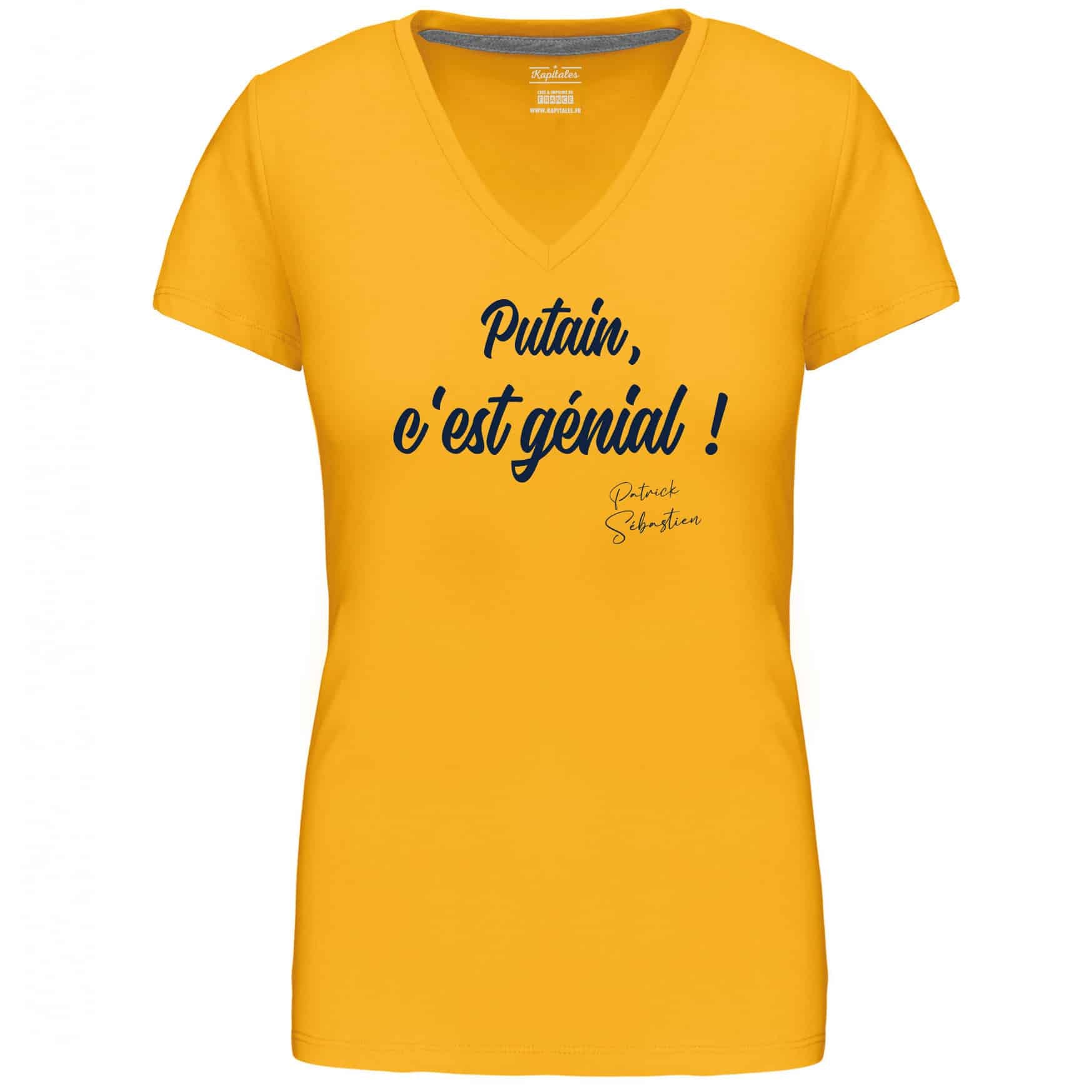 WOMEN'S T-SHIRT PATRICK SEBASTIEN "DAMN, THIS IS AWESOME!"
