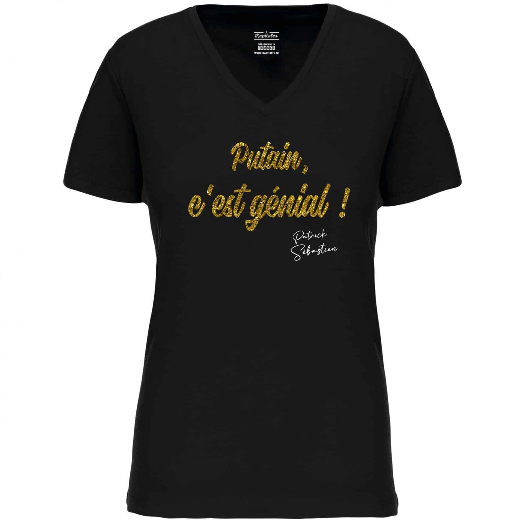 WOMEN'S T-SHIRT PATRICK SEBASTIEN "DAMN, THIS IS AWESOME!"-2