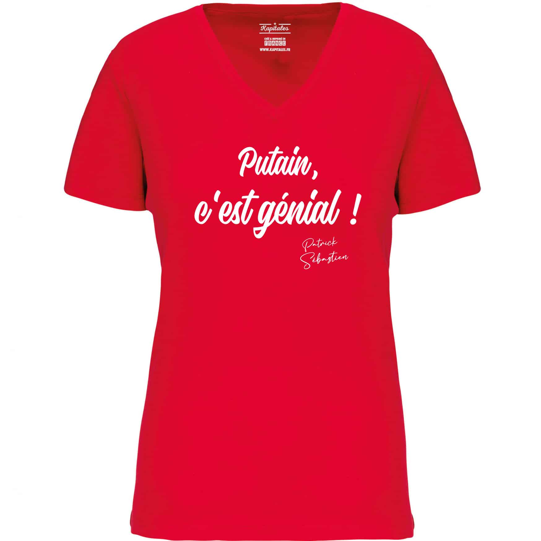 WOMEN'S T-SHIRT PATRICK SEBASTIEN "DAMN, THIS IS AWESOME!"