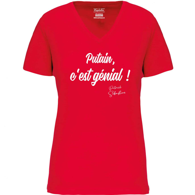 WOMEN'S T-SHIRT PATRICK SEBASTIEN "DAMN, THIS IS AWESOME!"-4
