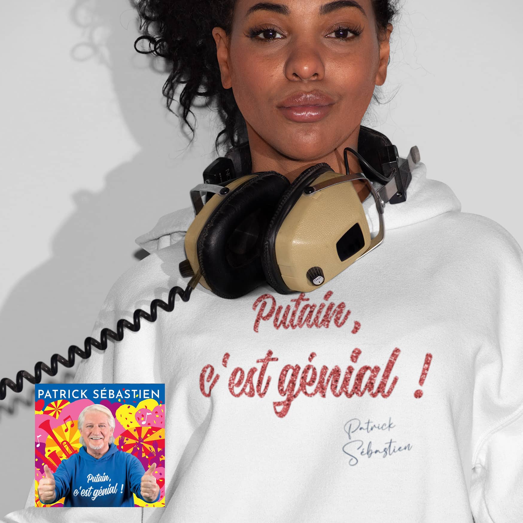 WOMEN'S SWEATSHIRT PATRICK SEBASTIEN "DAMN IT'S AWESOME!"