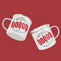 Set of Two Enamel Mugs