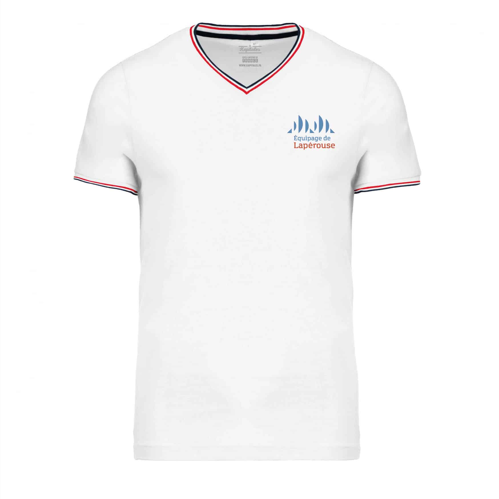 Men's Piqué Knit T-shirt - Crew of Lapérouse-1