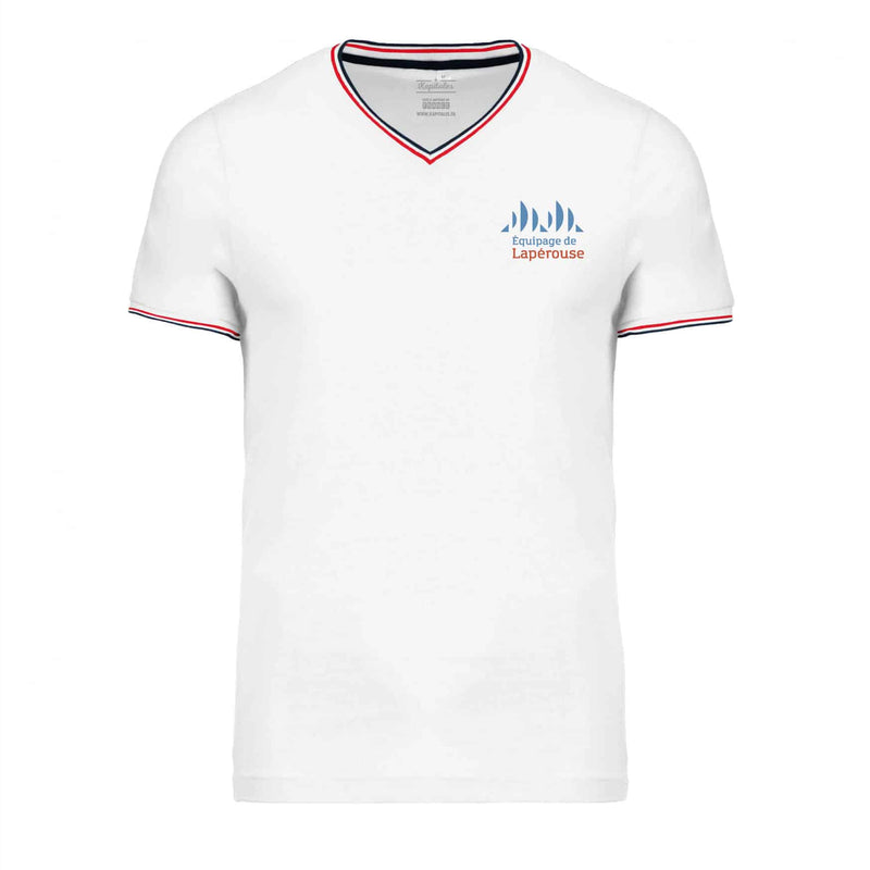 Men's Piqué Knit T-shirt - Crew of Lapérouse-1