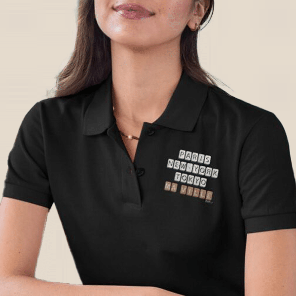 Polo Uni Femme-1