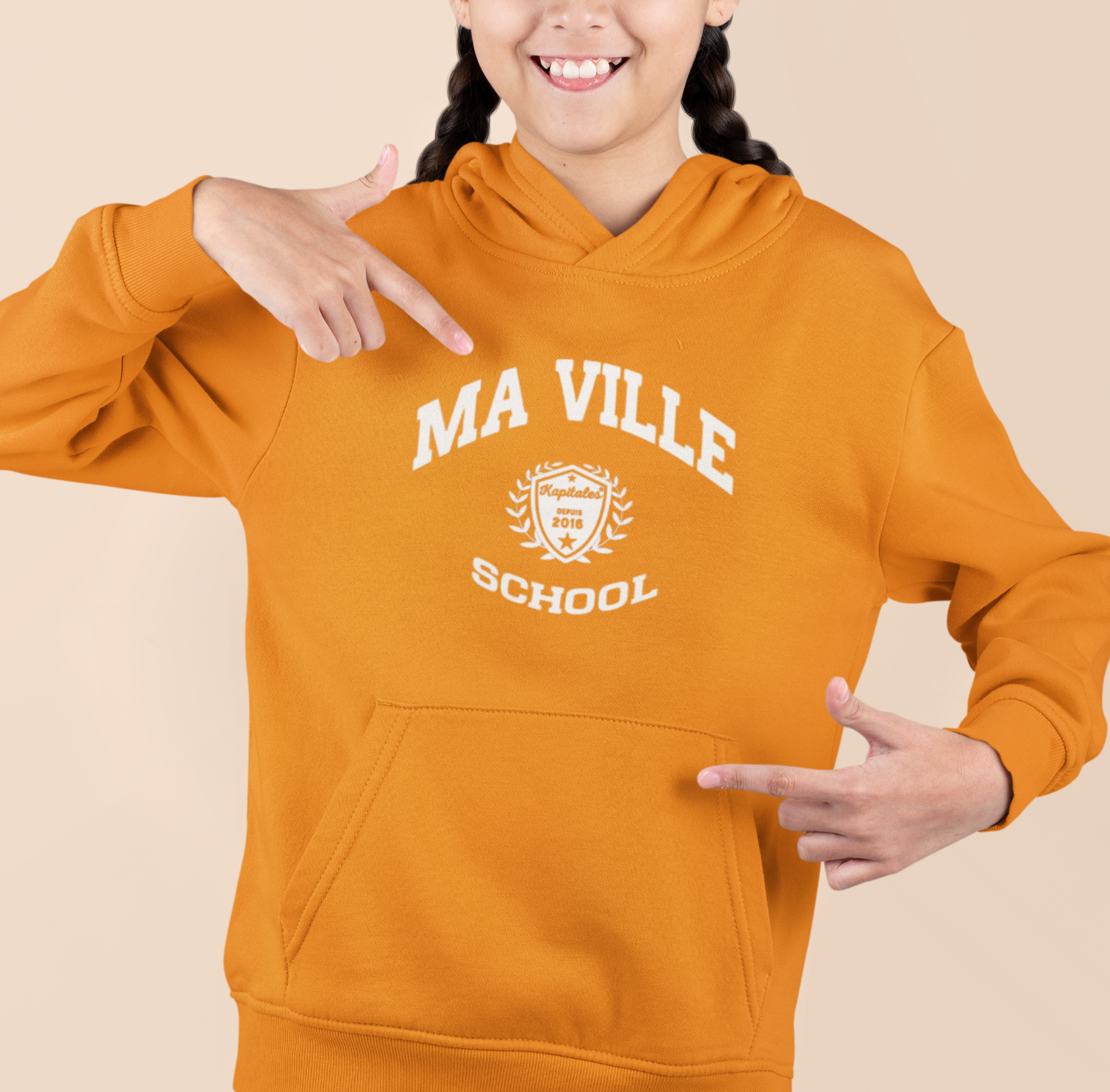 Sweat à Capuche Enfant personnalisé-1