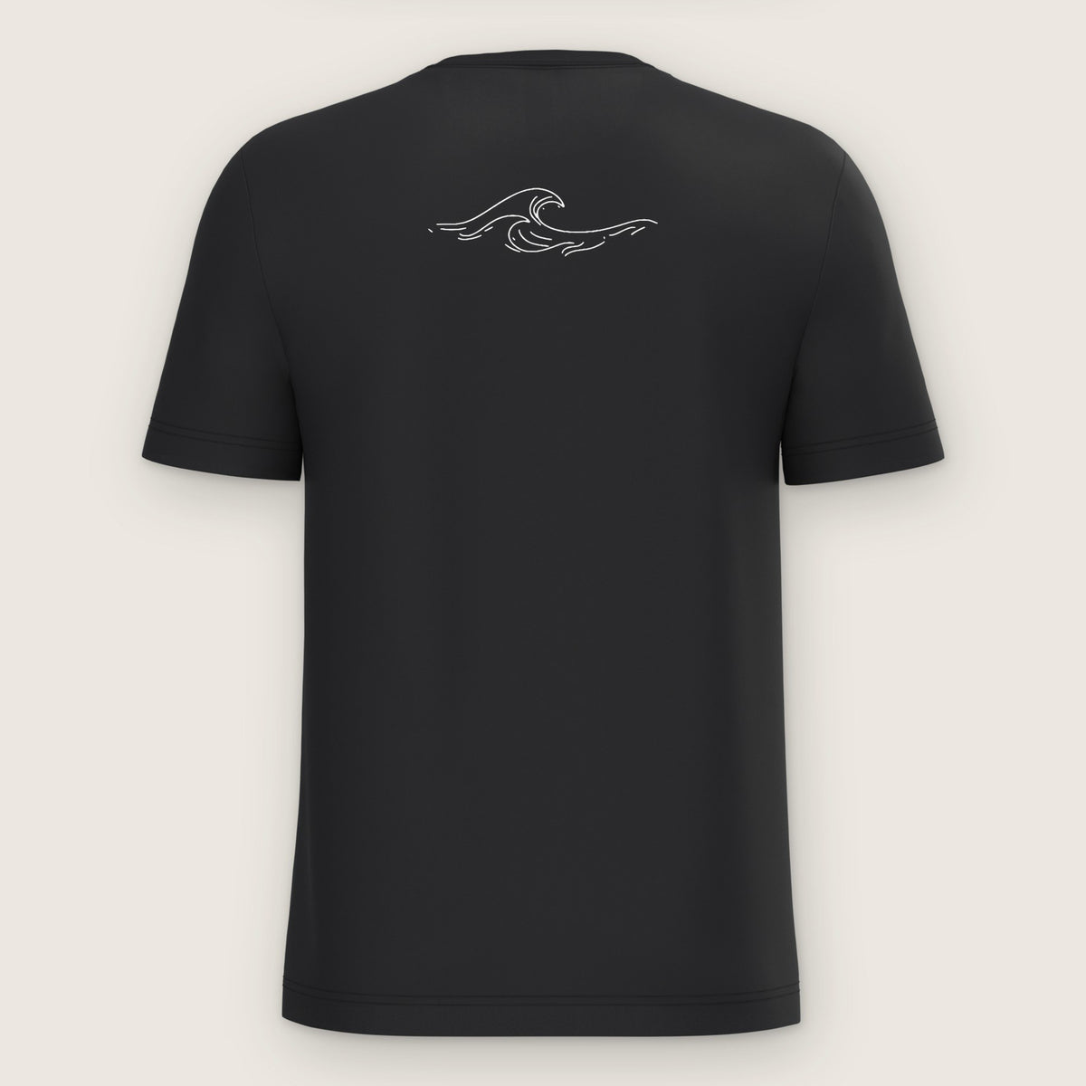 T-shirt Homme Côte Atlantique, noir, de dos sur fond clair