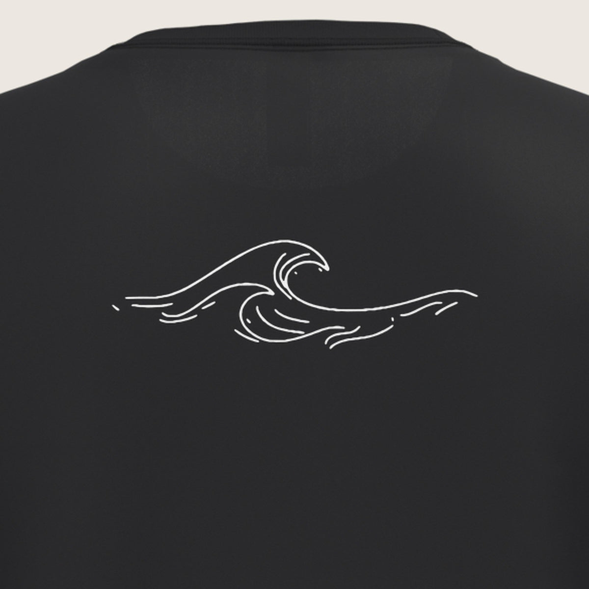 T-shirt Homme Côte Atlantique, noir, gros plan sur le dessin du dos