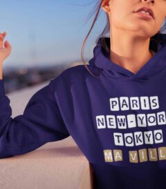 Sudadera con capucha para mujer kapitales