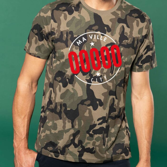 t-shirt camouflage homme personnalisé kapitales