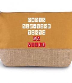 Trousse coton et jute